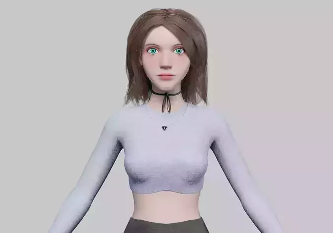 cute classic woman V33815 