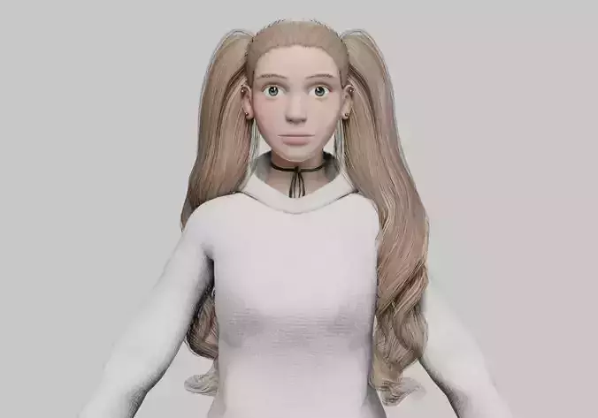 cute Cartoon woman V35711 