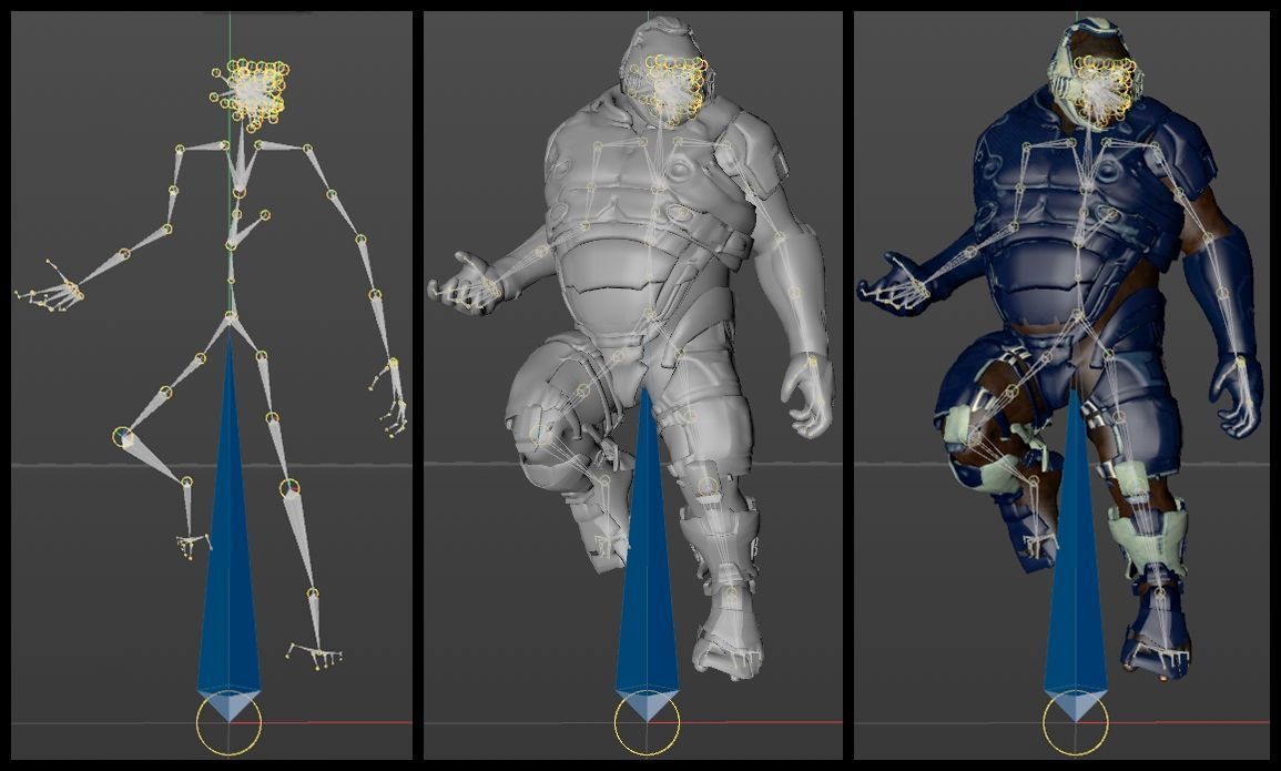 Gorilla  Sci-Fi Futuristic Marine Soldier Ape 3D model_8