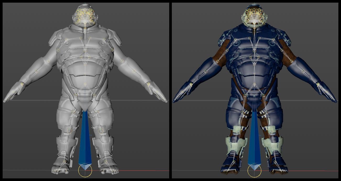 Gorilla  Sci-Fi Futuristic Marine Soldier Ape 3D model_7