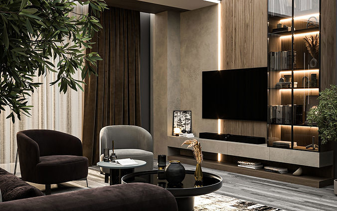 livingroom design 3D model