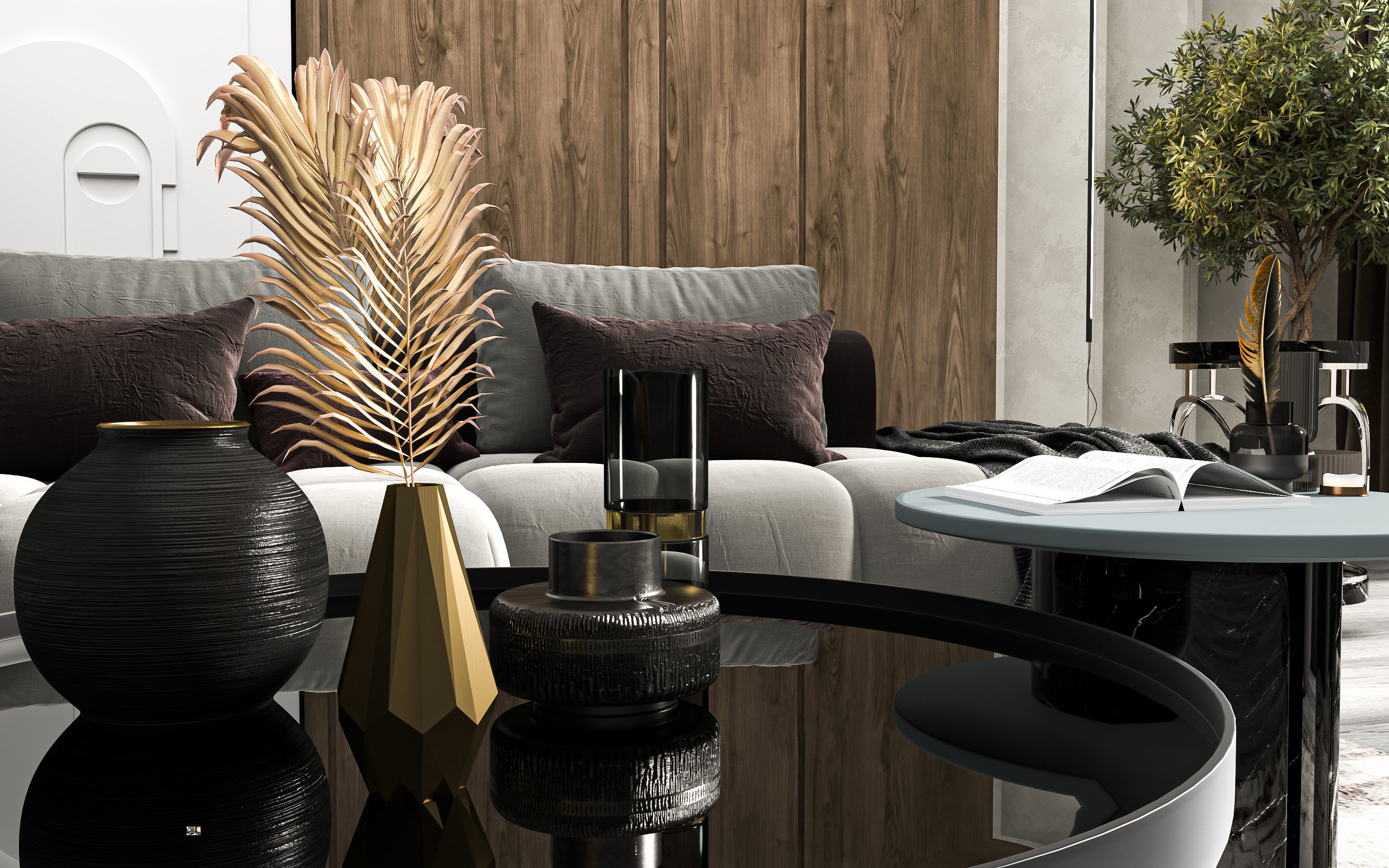 livingroom design 3D model_2