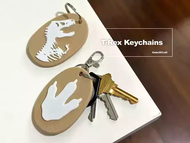 T-Rex dinosaur Keychains