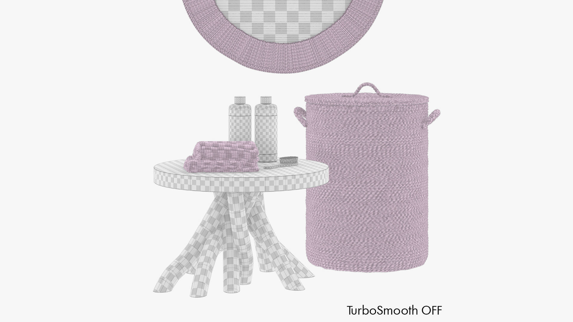 Decorative Bath Set 3D model_16