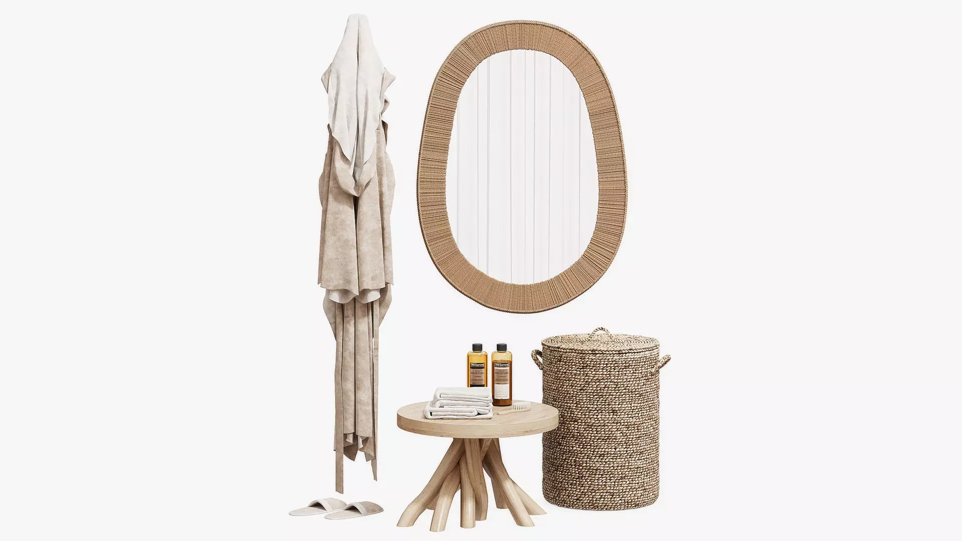 Decorative Bath Set 3D model_0