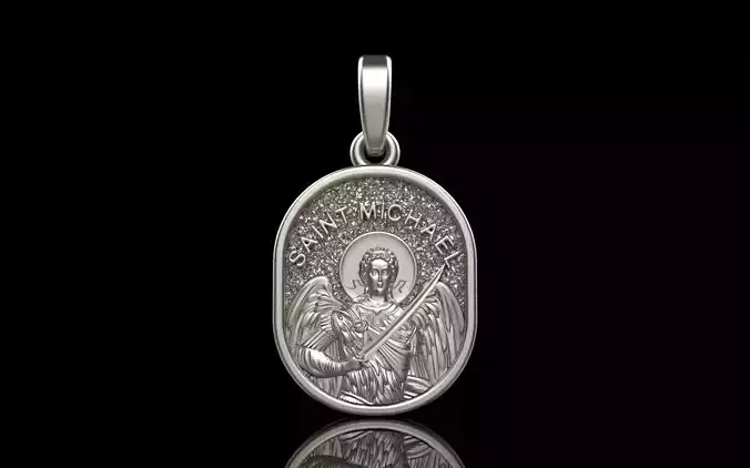 Saint Michael protect us pendant model 989