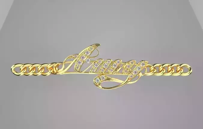 Amy Bracelet Center Piece Jewlery 3D Printable For Casting