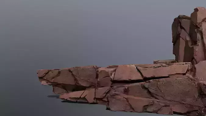 Desert Rocks Low-poly 3D model