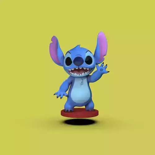 Stitch Fan Art for 3D Printing  3D print model