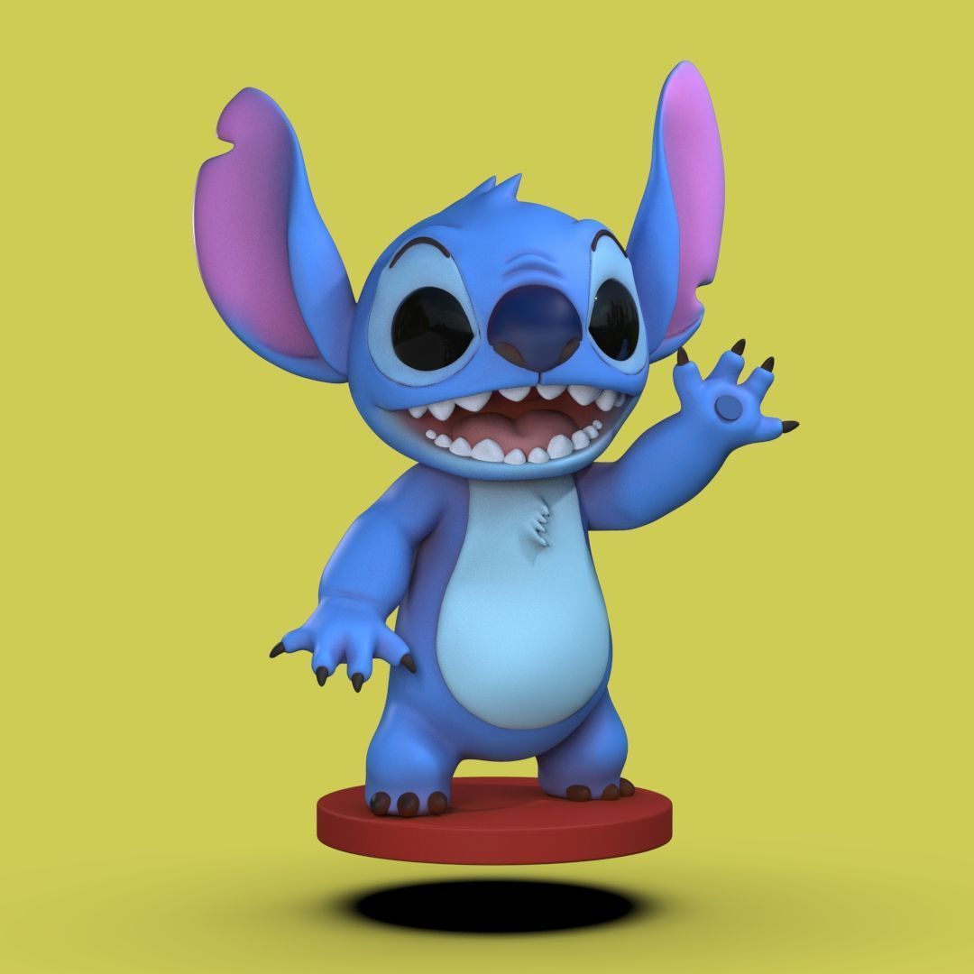 Stitch Fan Art for 3D Printing  3D print model_3