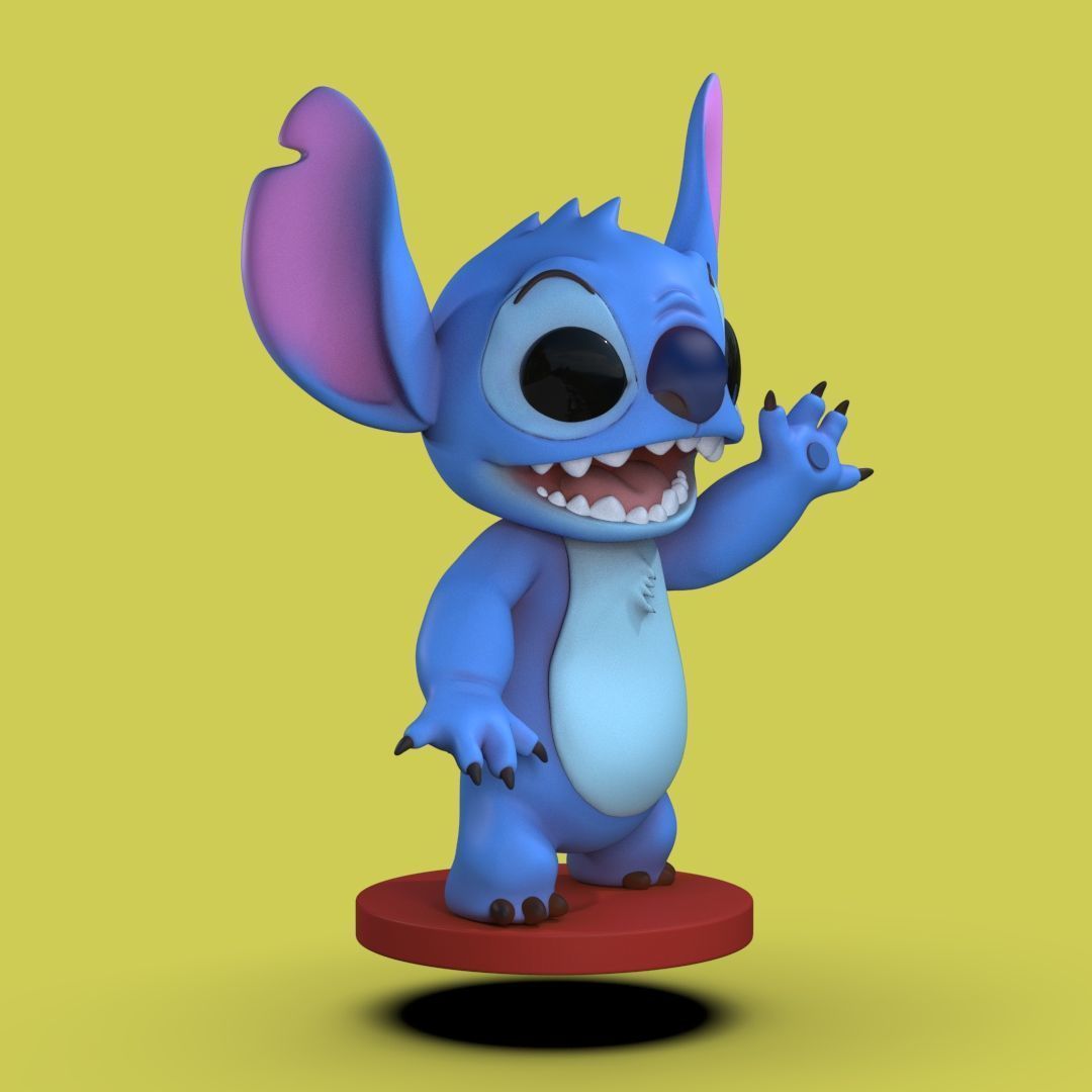 Stitch Fan Art for 3D Printing  3D print model_4