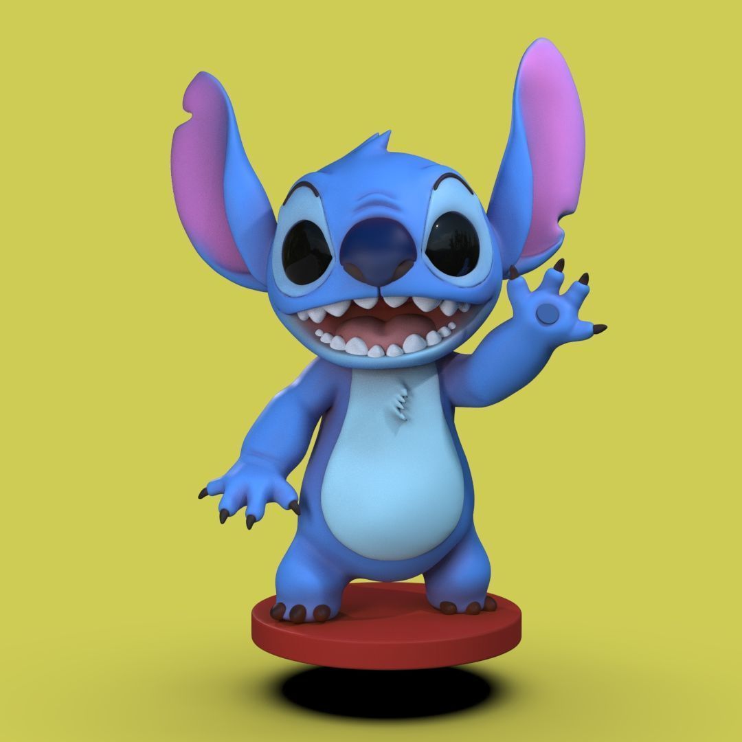 Stitch Fan Art for 3D Printing  3D print model_1