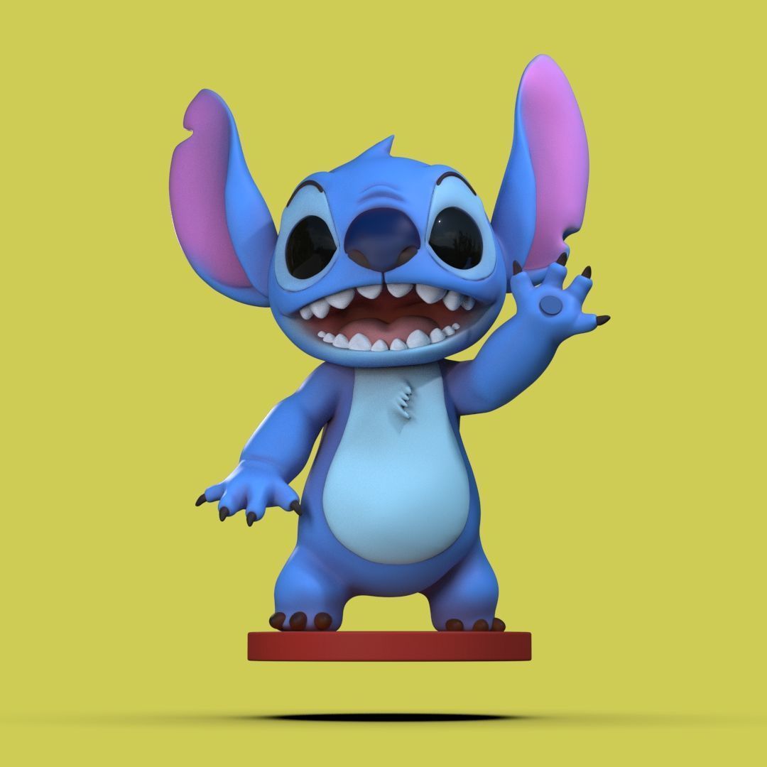 Stitch Fan Art for 3D Printing  3D print model_7