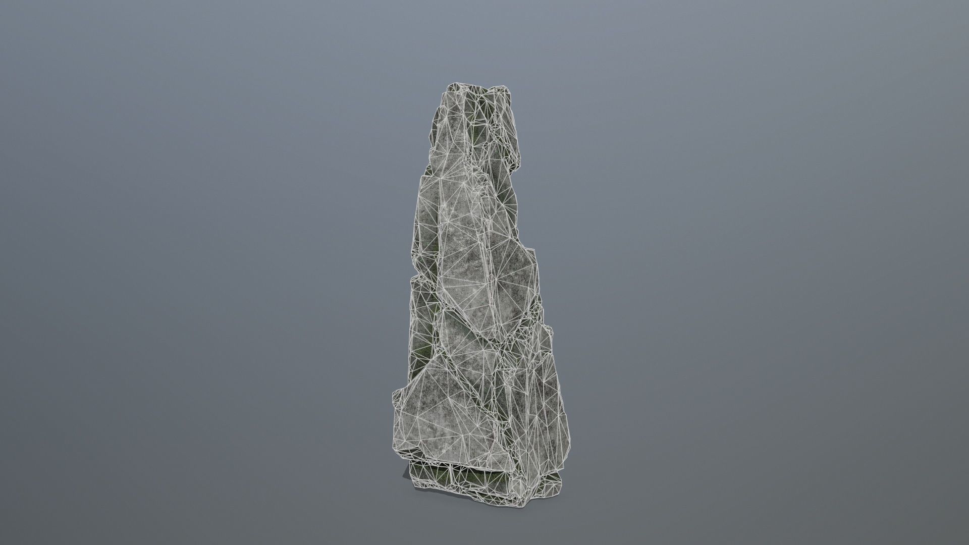 Mossy Rock  Low-poly 3D model_10