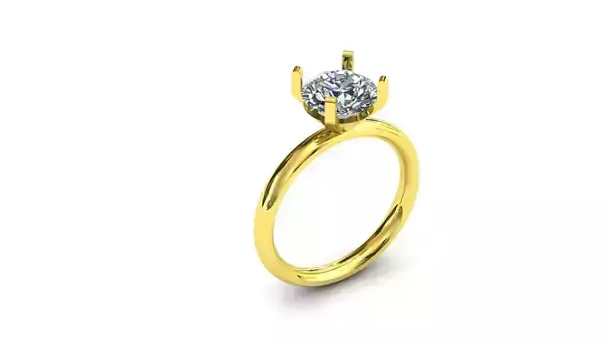 Classic Solitaire Ring model 1