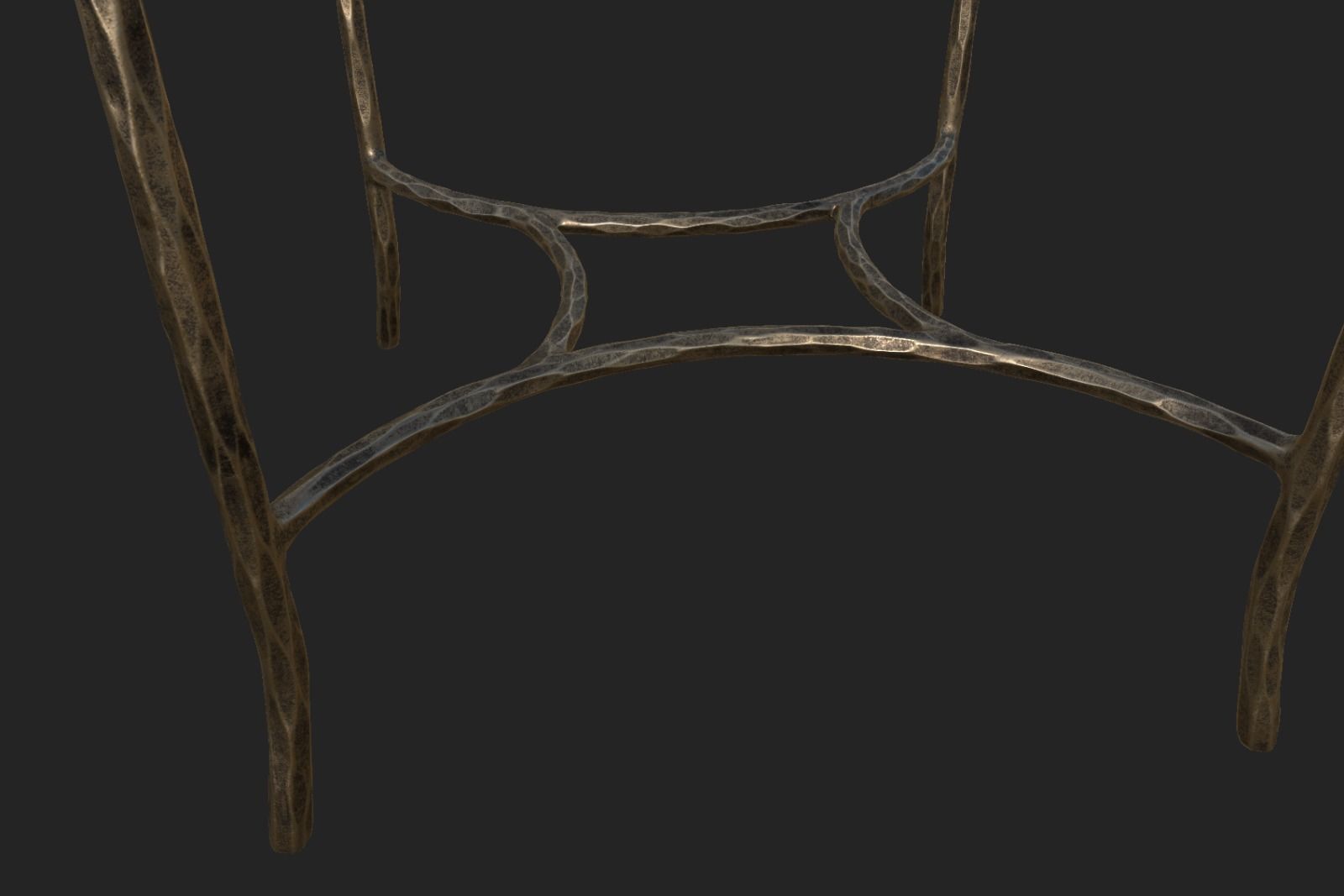 Coffee Table Low-poly 3D model_5