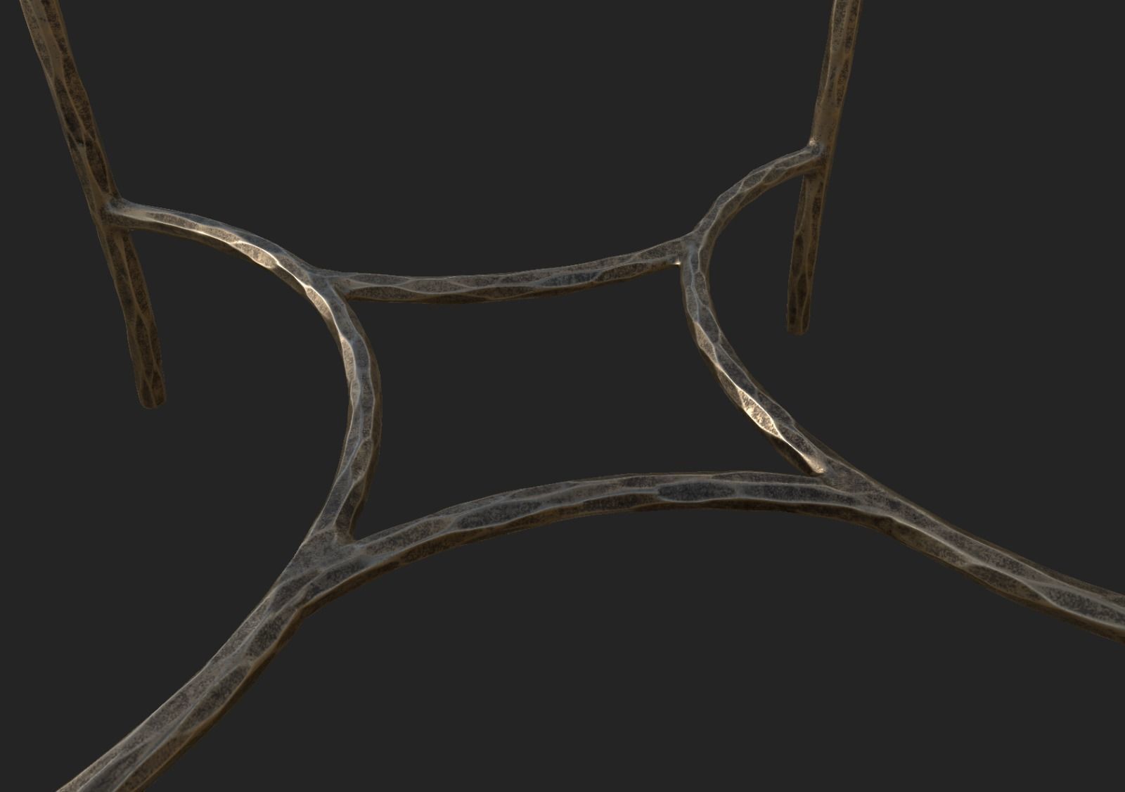 Coffee Table Low-poly 3D model_6