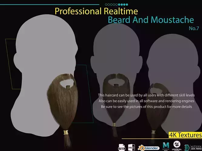 Realtime Beard and Moustache - No7