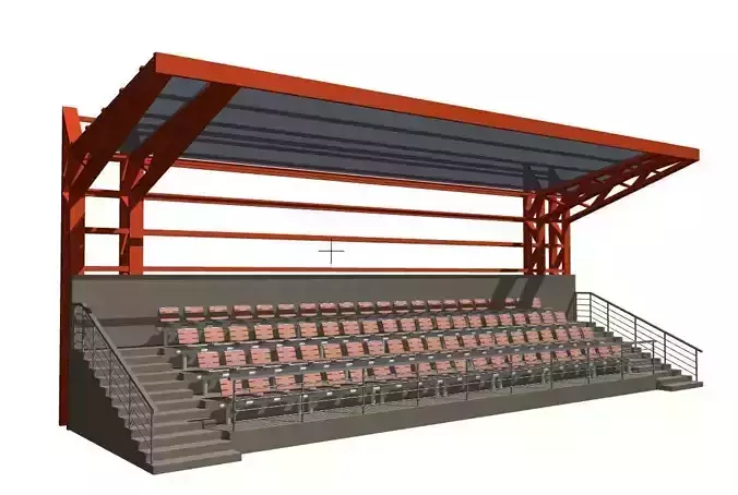Tribune for football field short