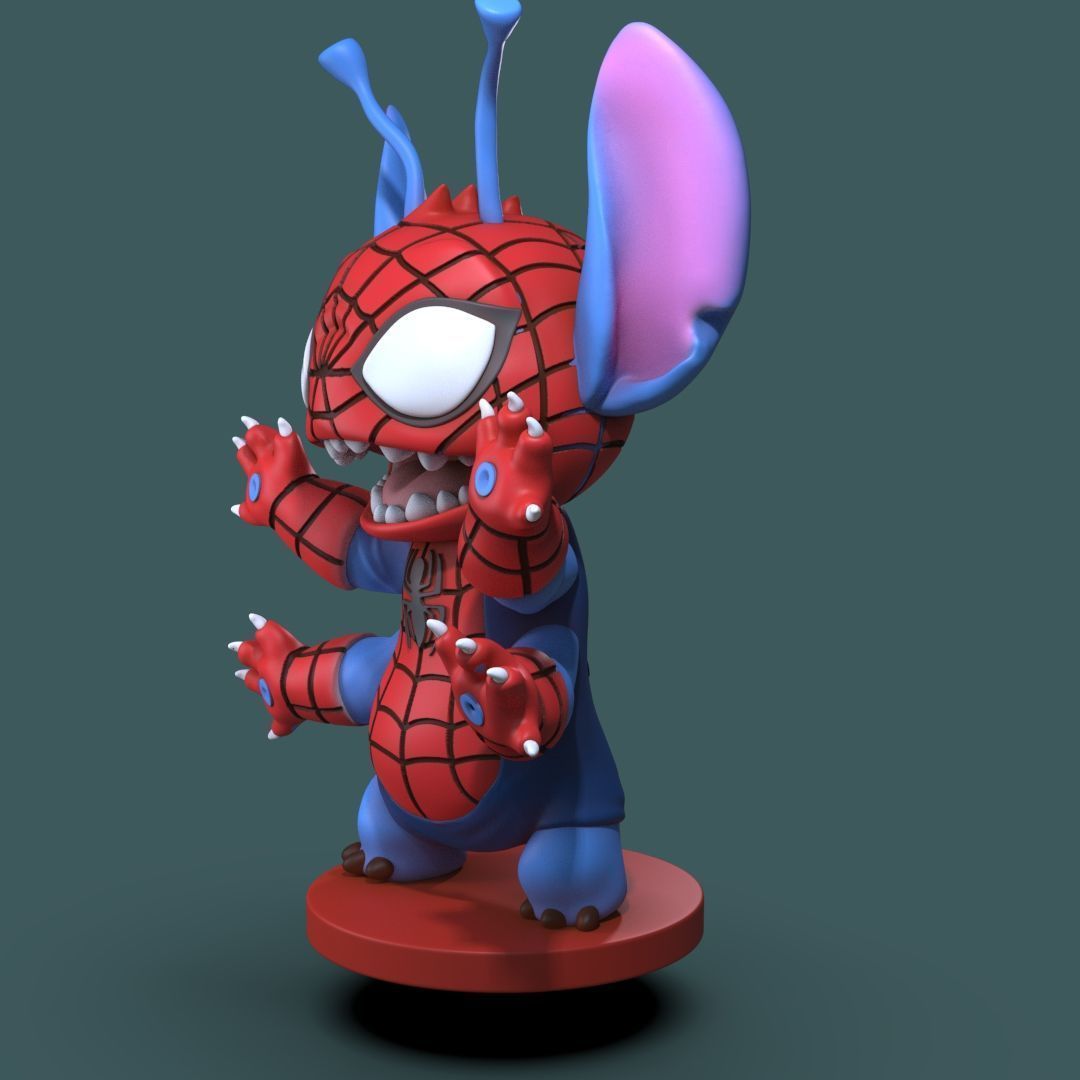 Stitch 4 pack collection 3D print model_15