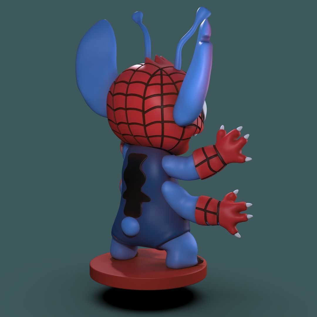 Stitch 4 pack collection 3D print model_14