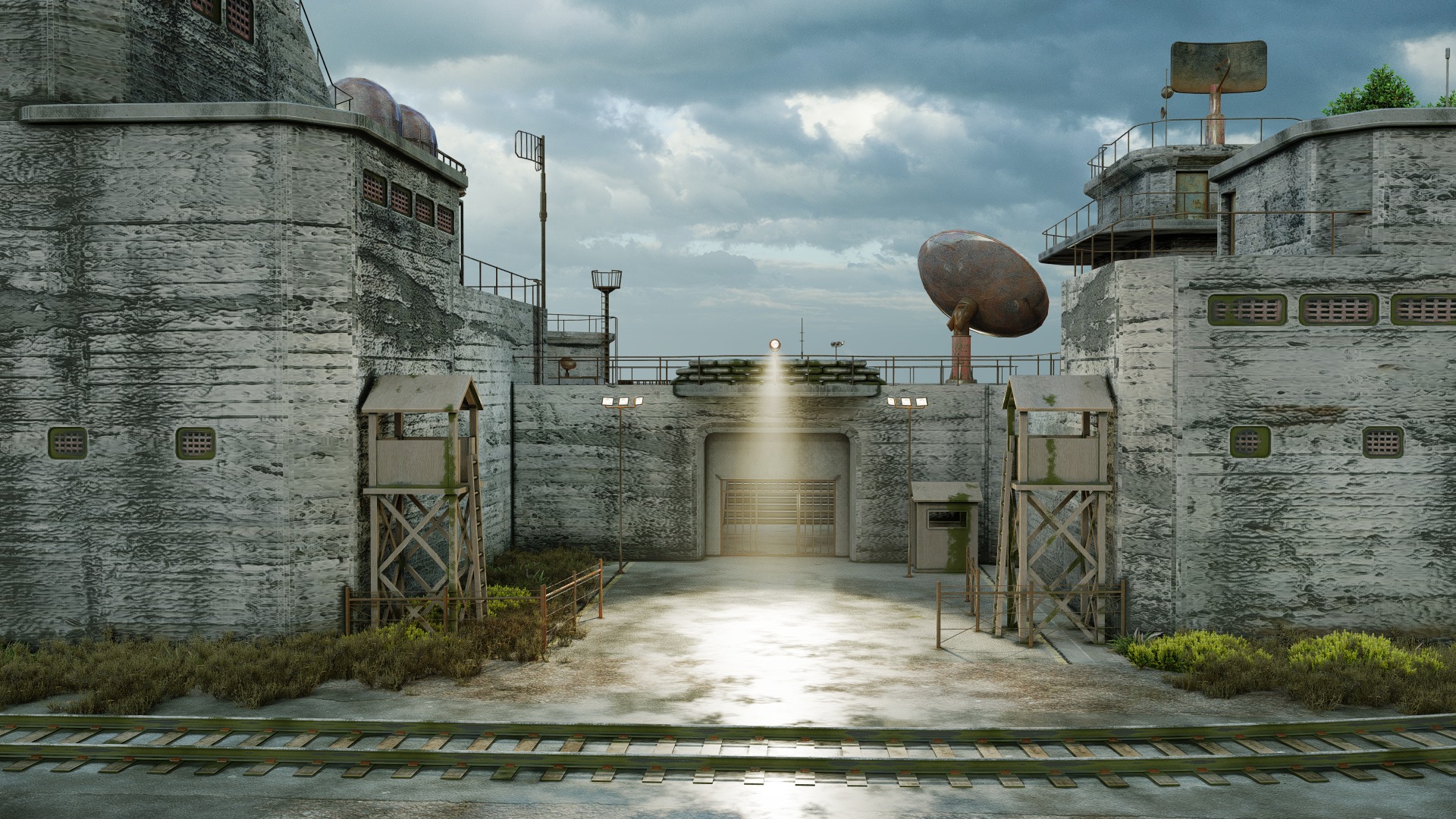 Outpost 3 Low-poly 3D model_6