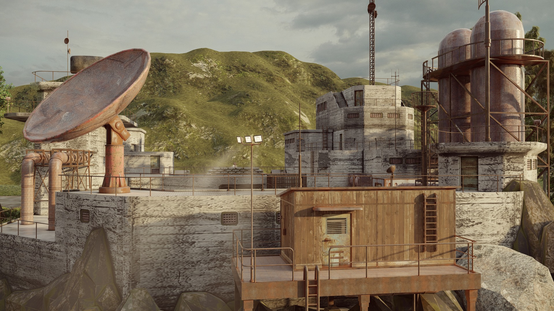 Outpost 3 Low-poly 3D model_8