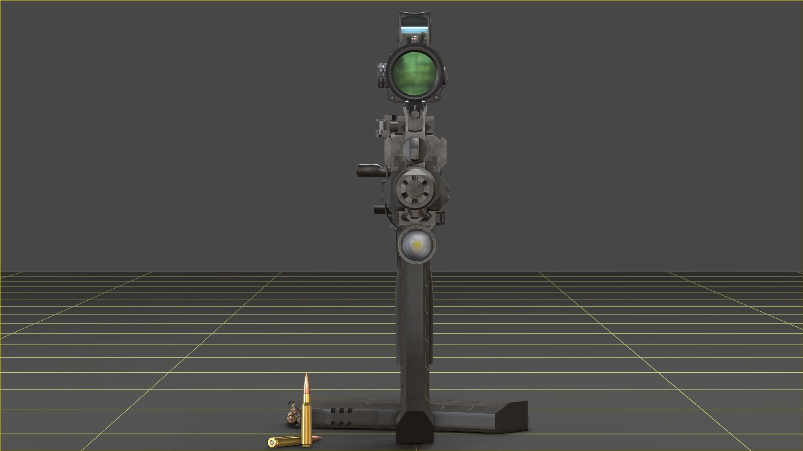 Kalashnikov AK-12 Low-poly 3D model_9