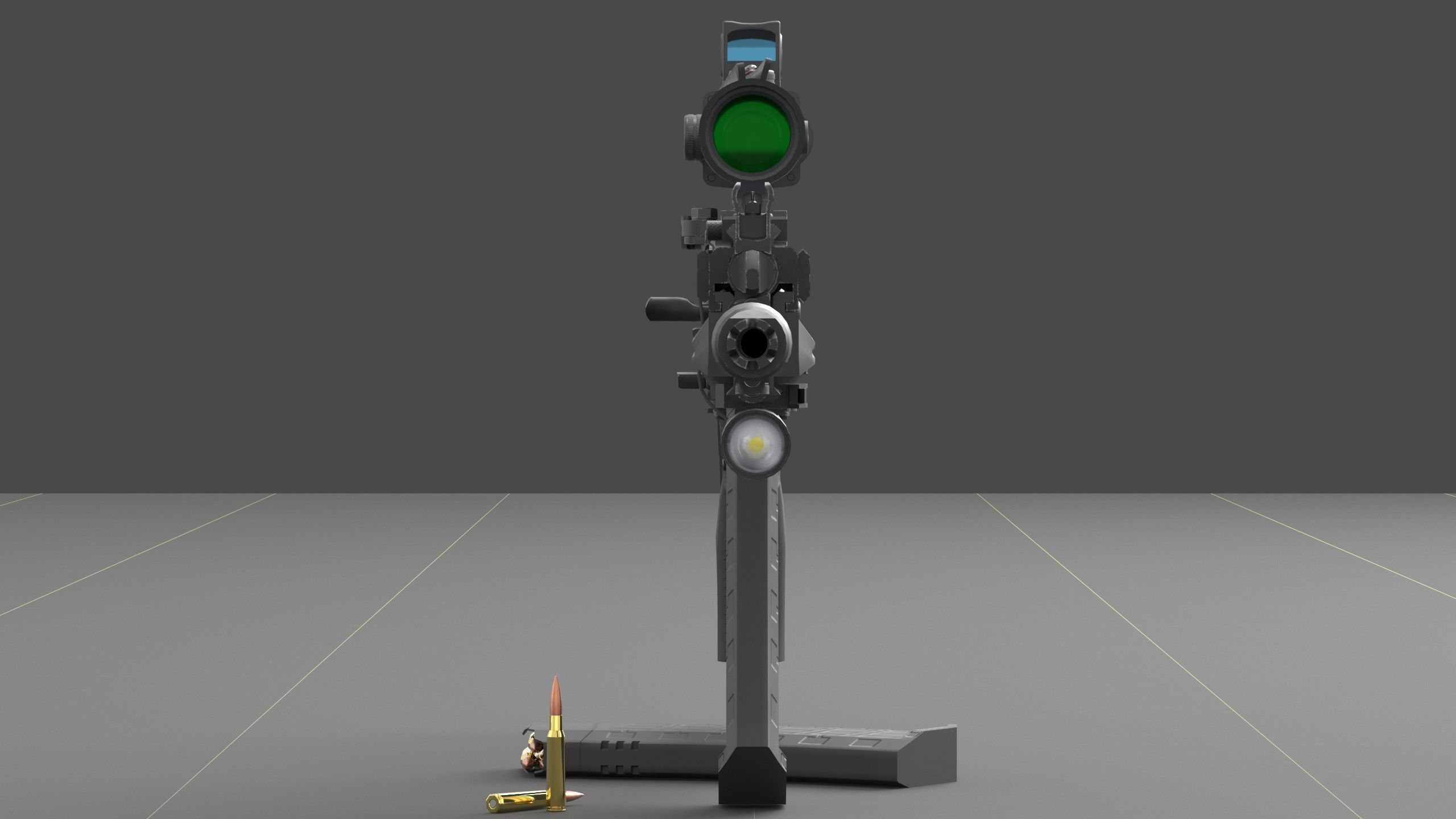 Kalashnikov AK-12 Low-poly 3D model_24