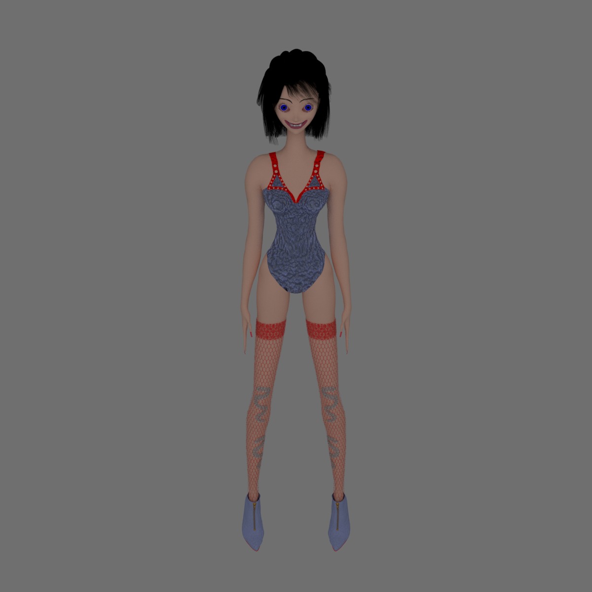 Momo Female Model 3D model_1