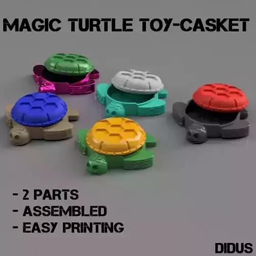 MAGIC TURTLE TOY-CASKET FOR KIDS 3D model