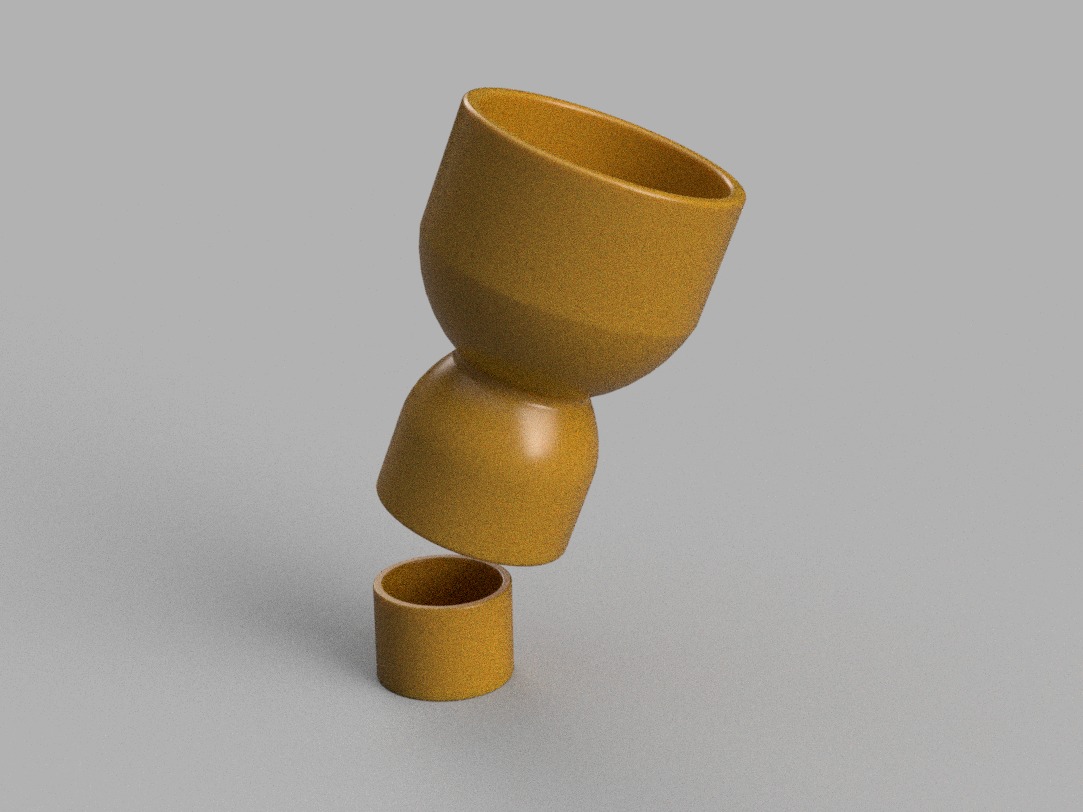Stacked Planter 3D model 3D print model_2