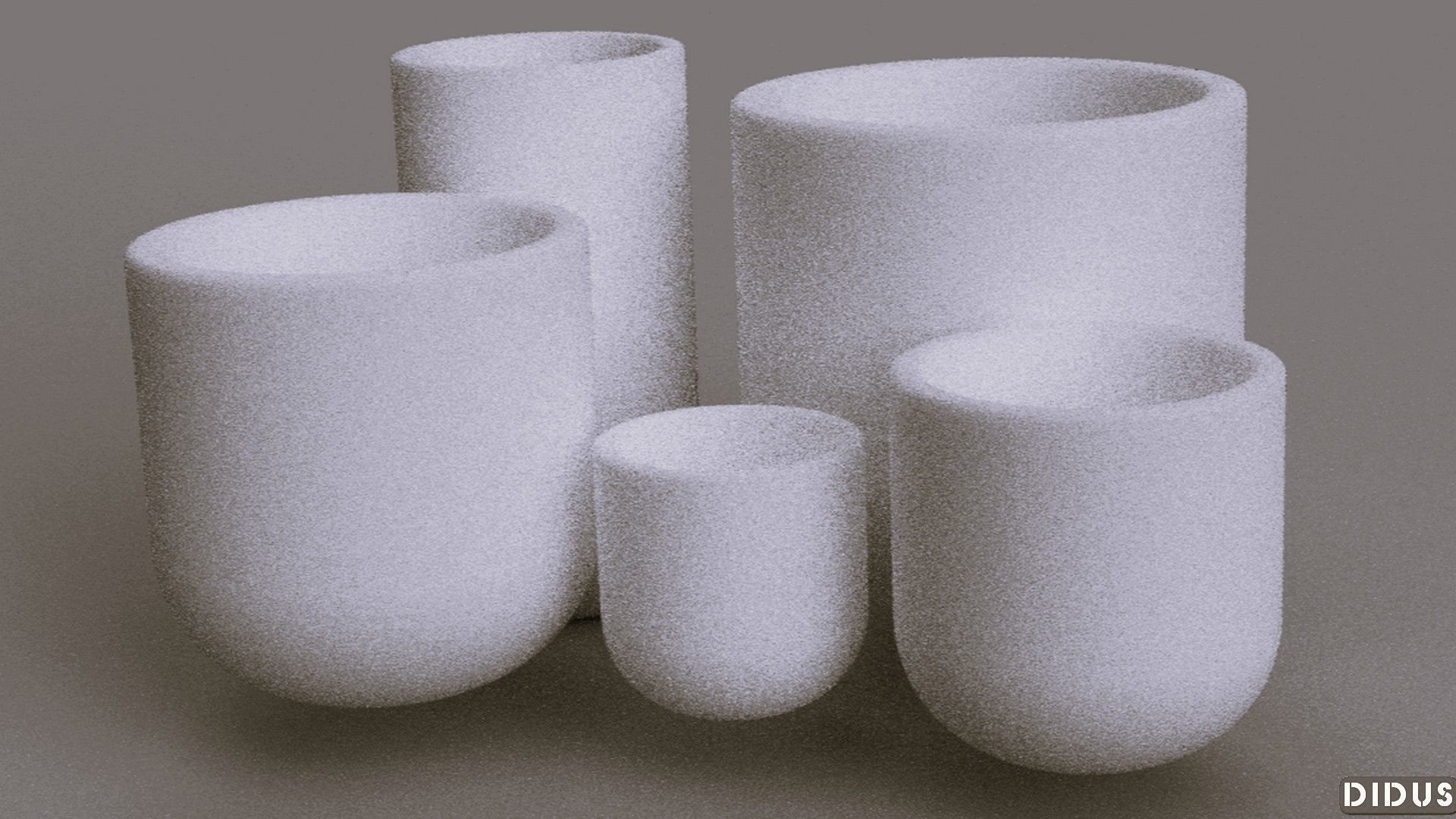 3D SET MINI IndoorOutdoor Planters model 3D print model_5