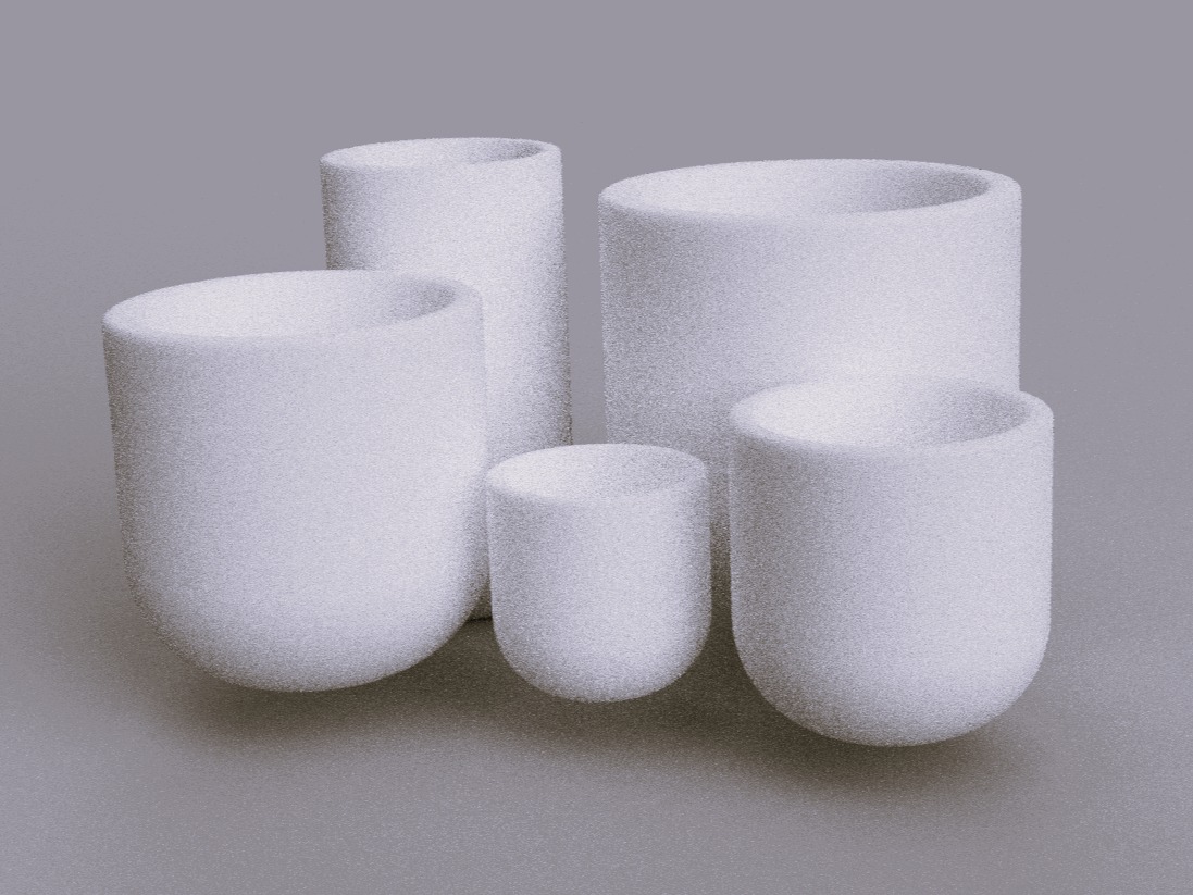 3D SET MINI IndoorOutdoor Planters model 3D print model_2