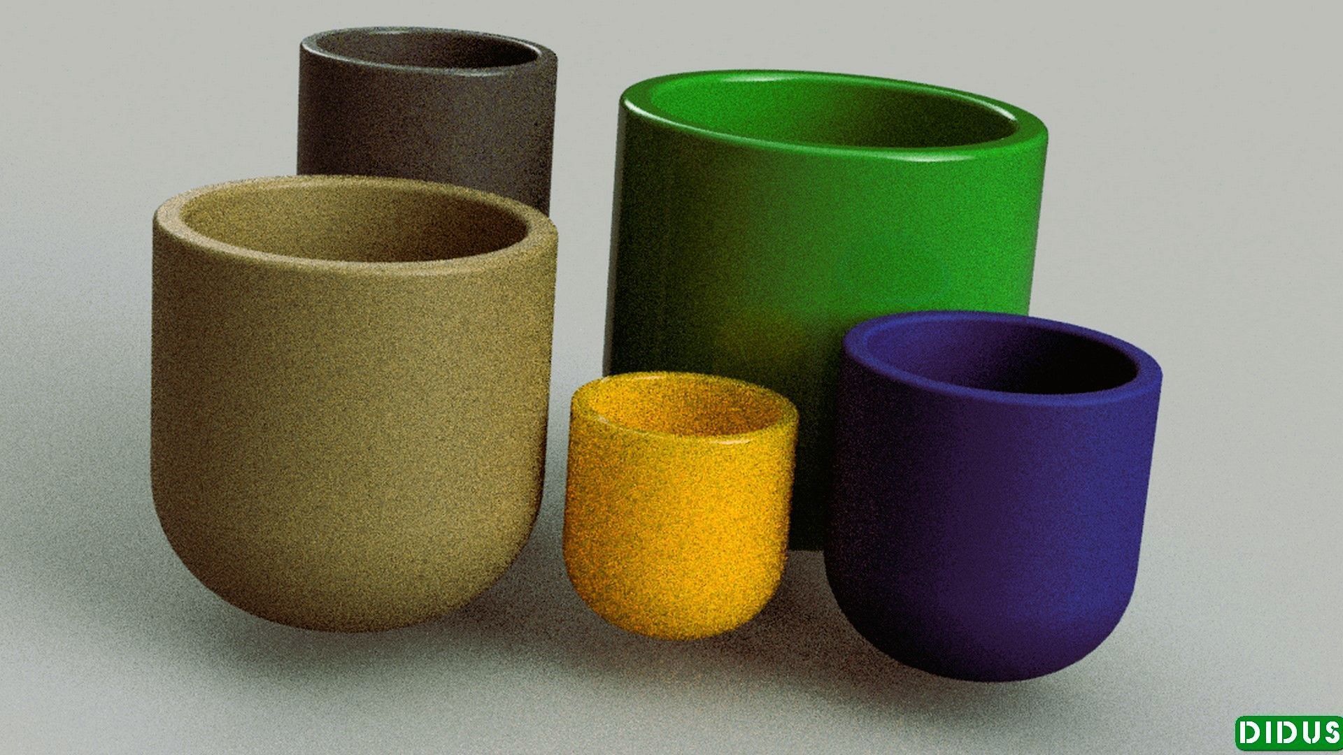 3D SET MINI IndoorOutdoor Planters model 3D print model_4