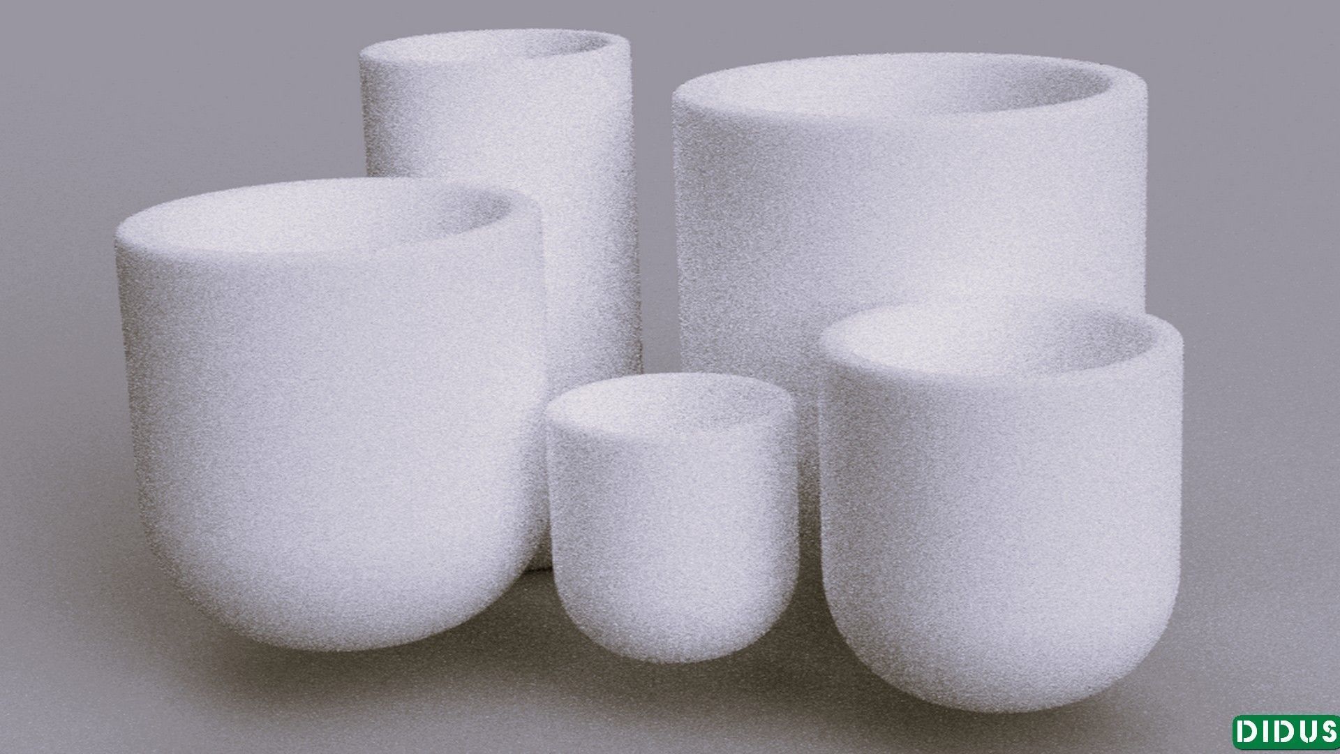 3D SET MINI IndoorOutdoor Planters model 3D print model_1