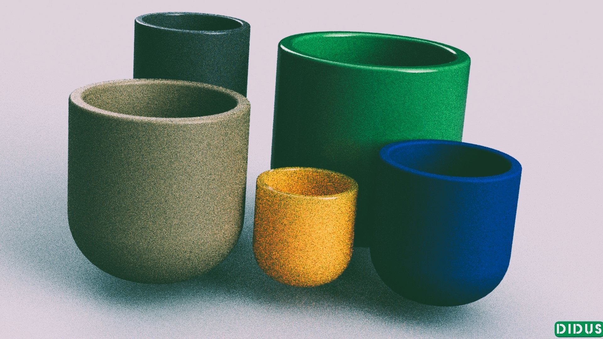 3D SET MINI IndoorOutdoor Planters model 3D print model_6