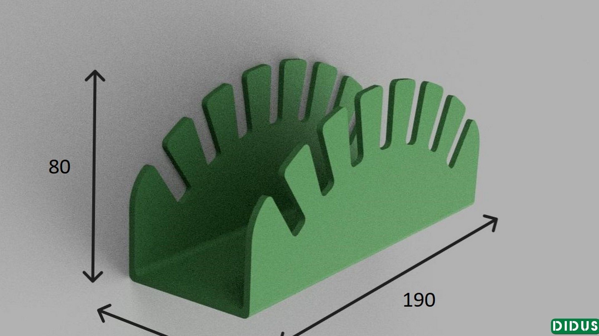 Hat Organizer for 7 Baseball Caps Hat Holder for Closet Shelf 3D 3D print model_7