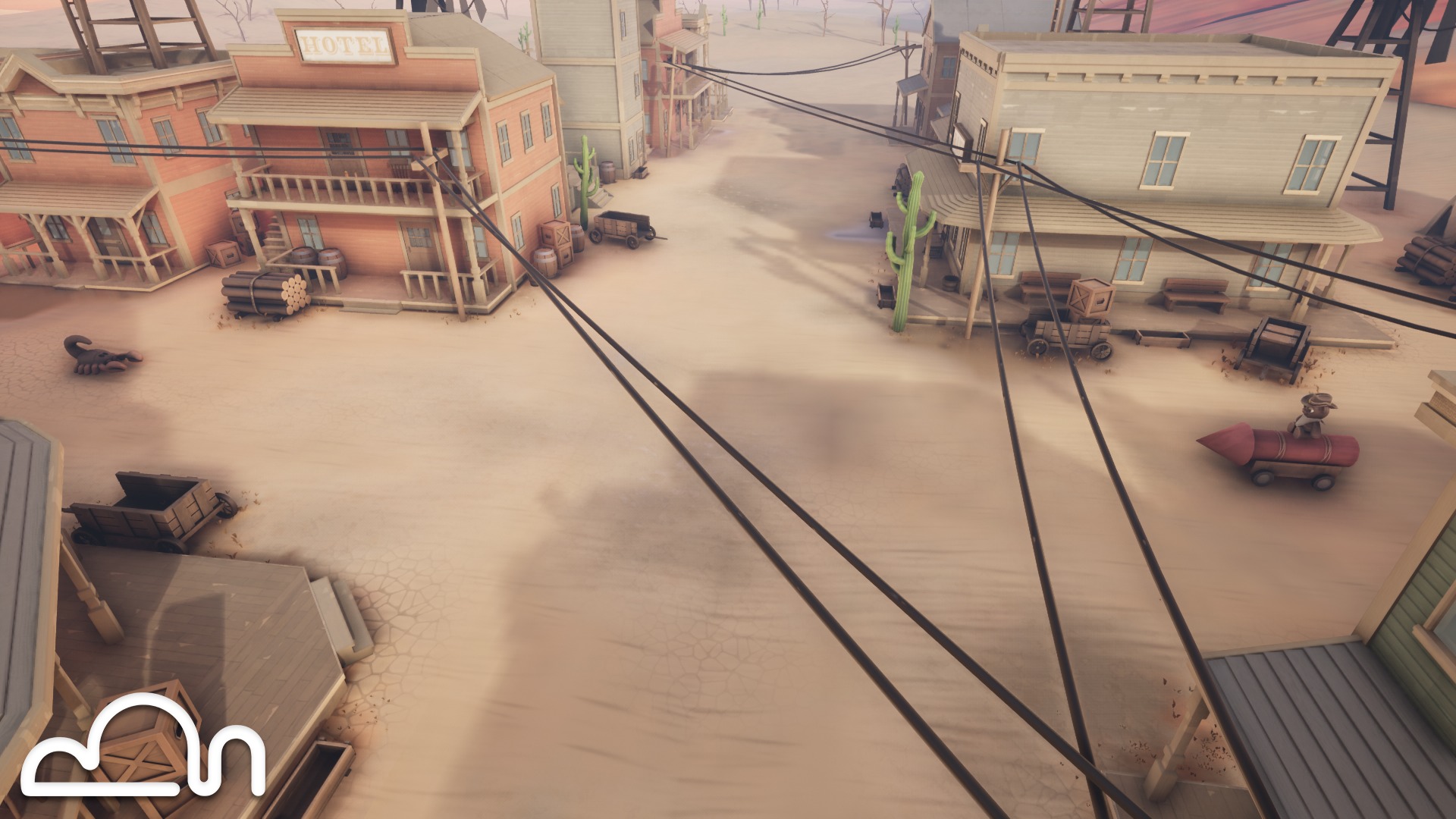 Stylized Old Western Low-poly 3D model_14