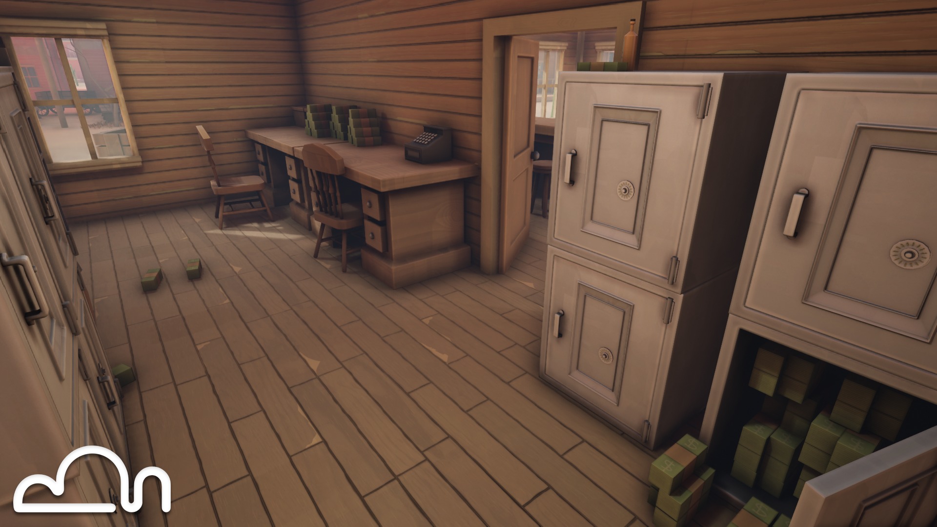 Stylized Old Western Low-poly 3D model_5