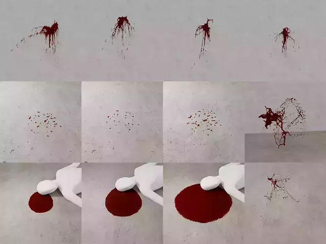 Realistic Blood 3D Model Pack