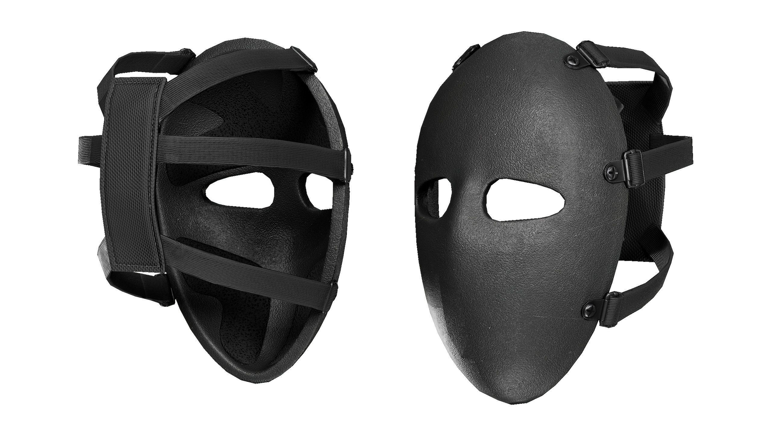 Bulletproof Mask Low-poly 3D model_1