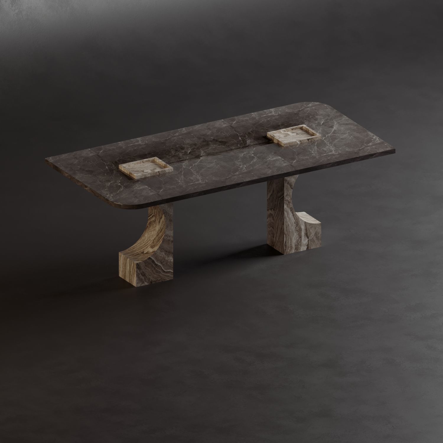 Dining Table - 09 3D model_1