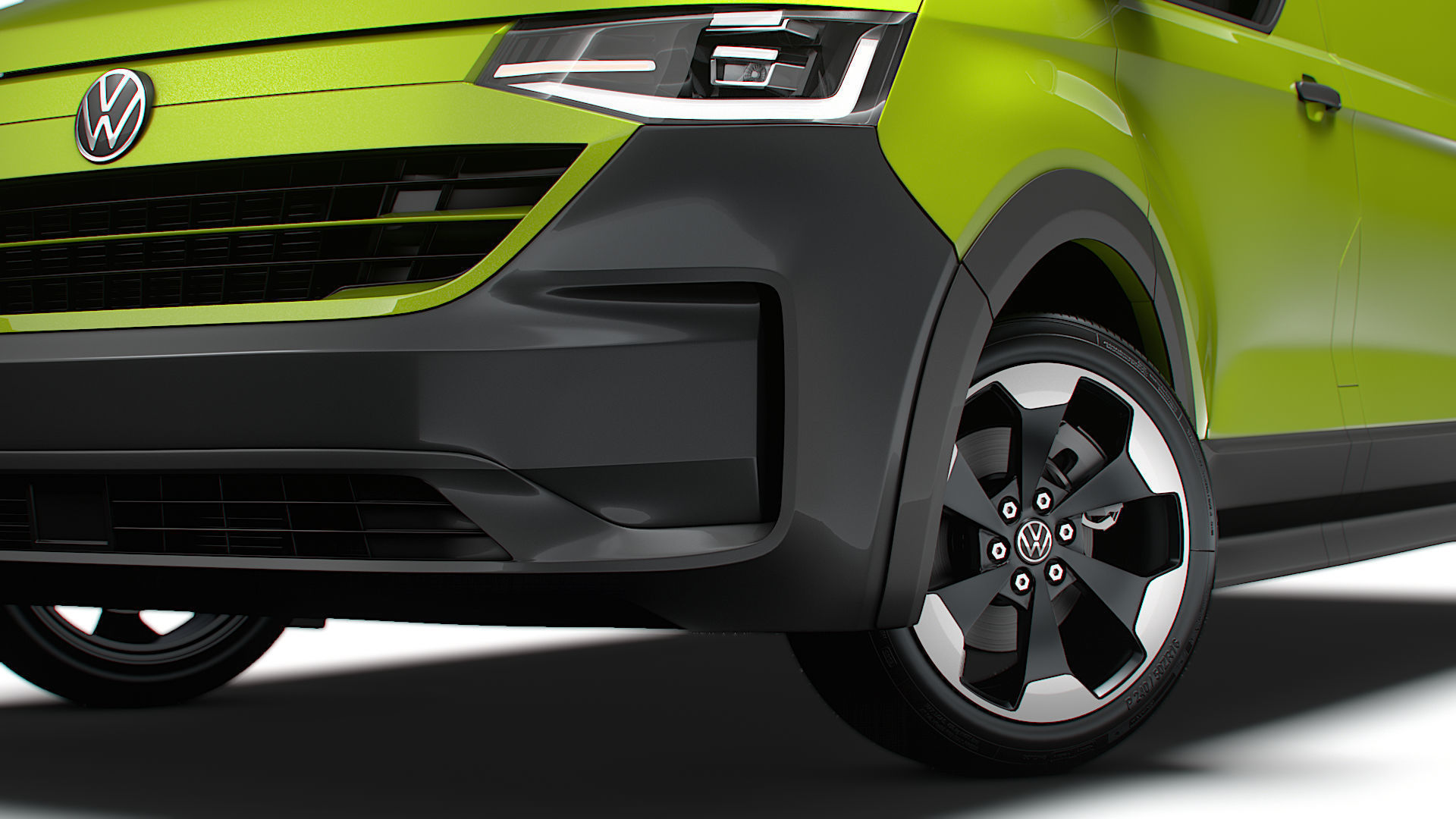 Volkswagen Transporter L1H2 2024 3D model_3