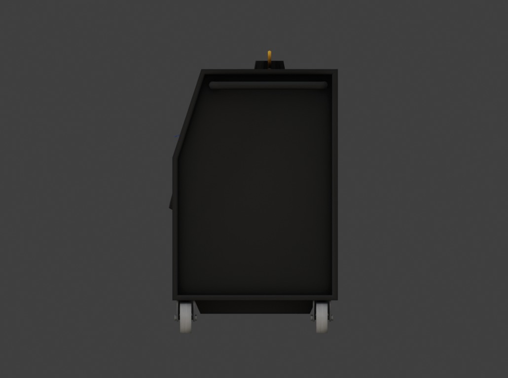 Small Diesel Power Generator Low-poly 3D model_2