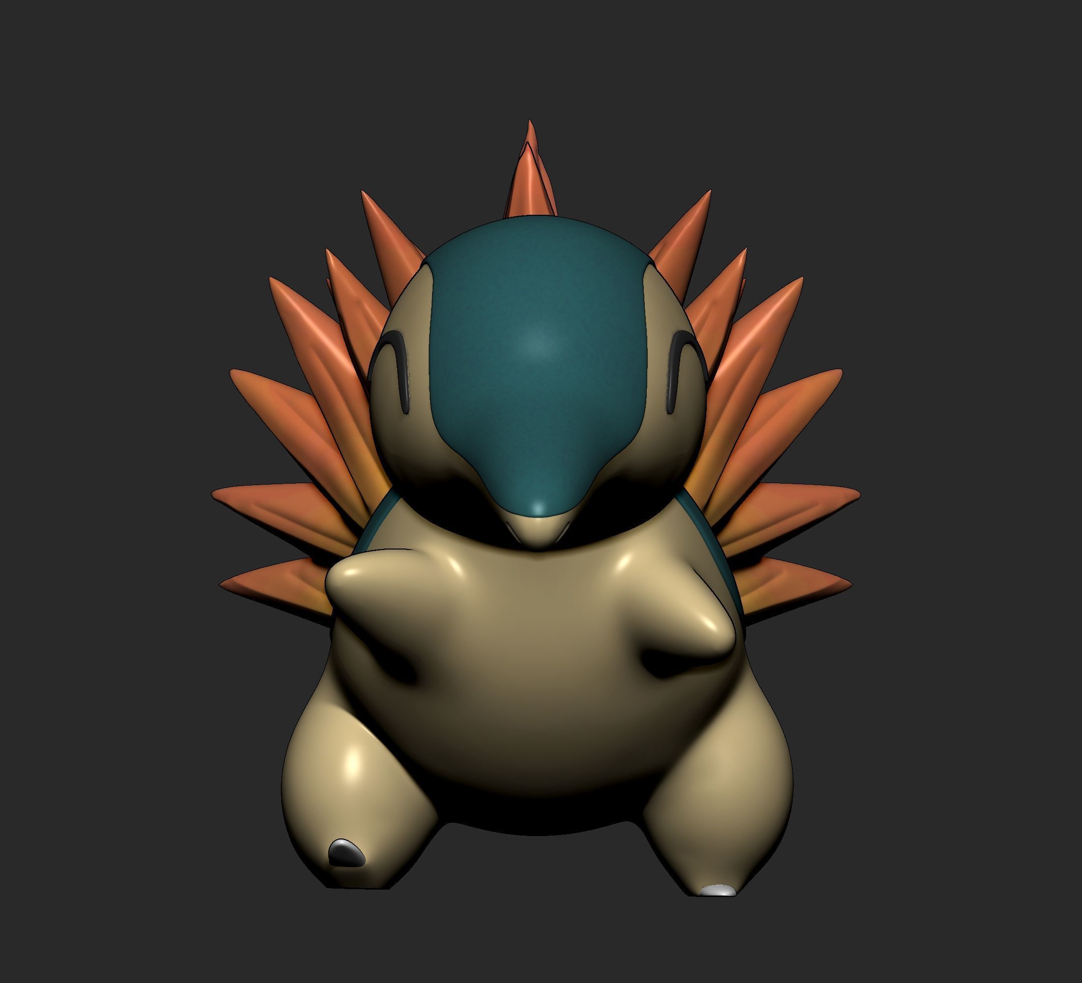 Pokemon - Cyndaquil Quilava and Typhlosion  3D print model_6