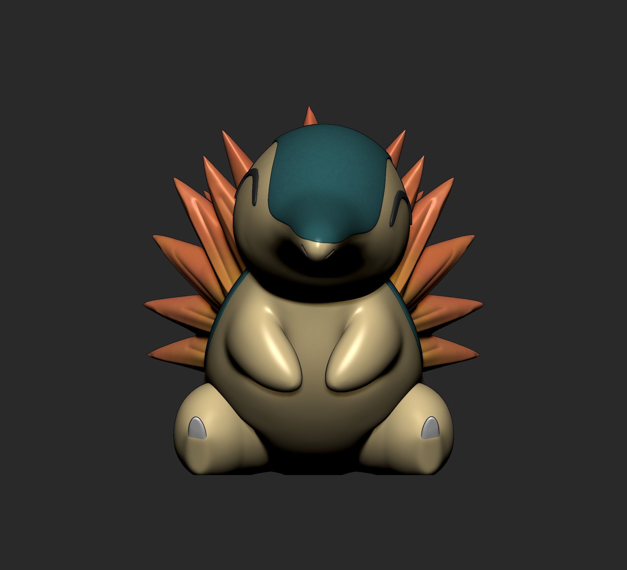 Pokemon - Cyndaquil Quilava and Typhlosion  3D print model_2