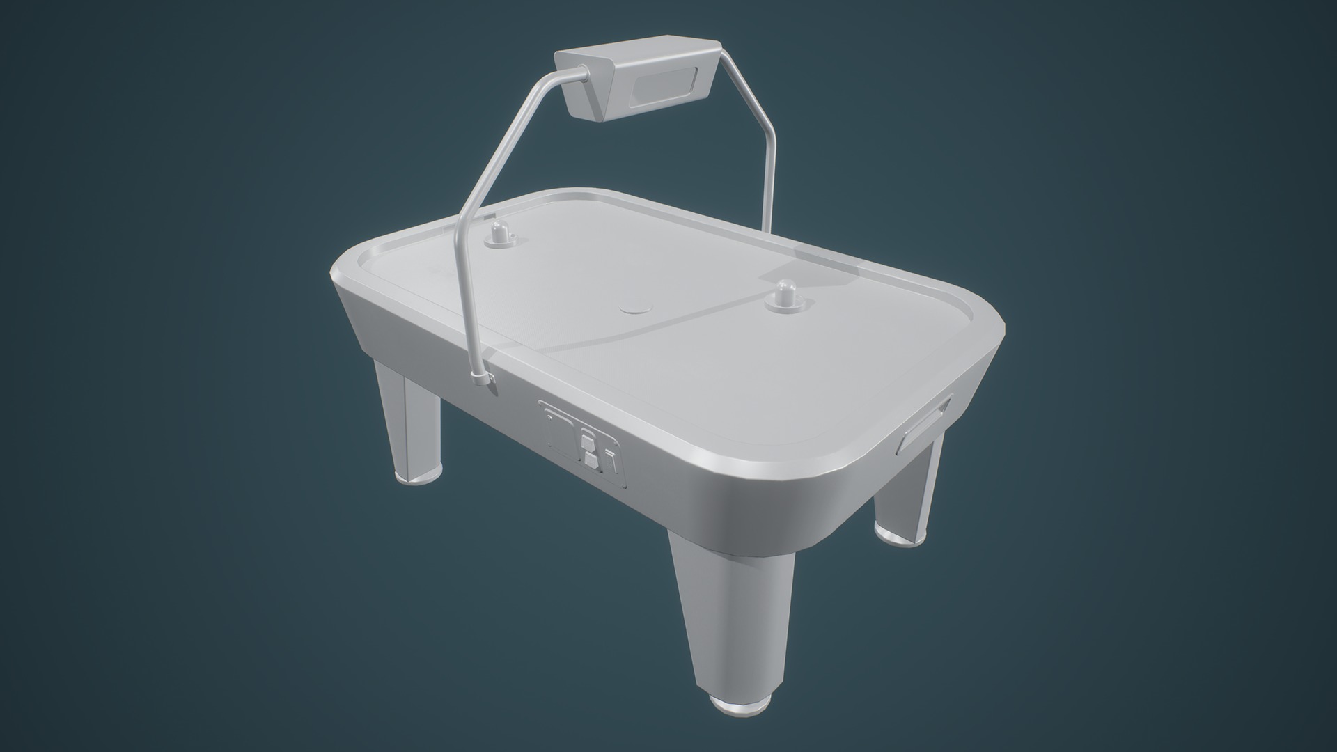 Air Hockey Machine Low-poly 3D model_6