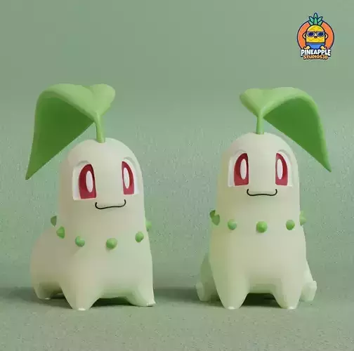 Pokemon - Chikorita with 2 poses