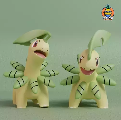 Pokemon - Bayleef with 2 poses